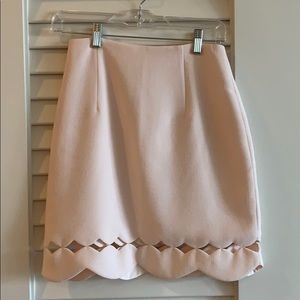 Club Monaco atrina scallop skirt in pink
